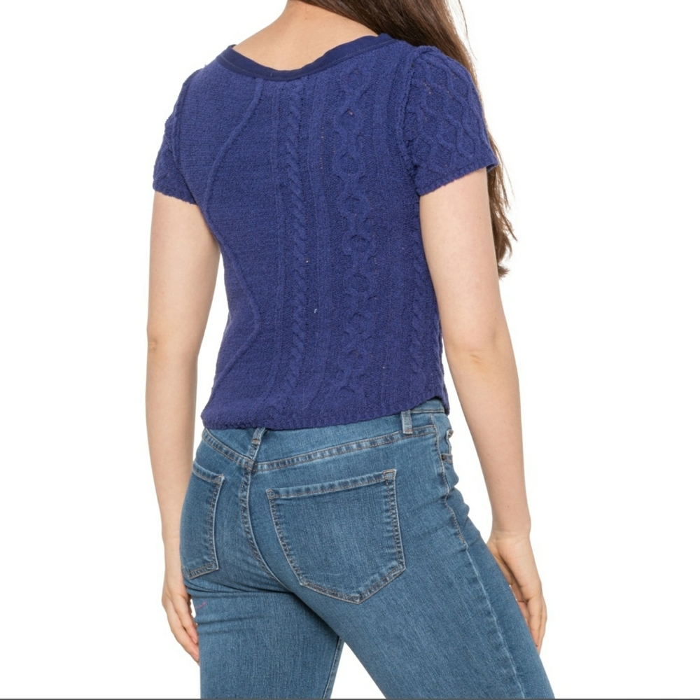 Free People baby cable tee